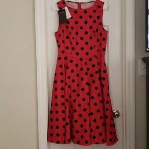 Anni coco NWT red polka dot dress